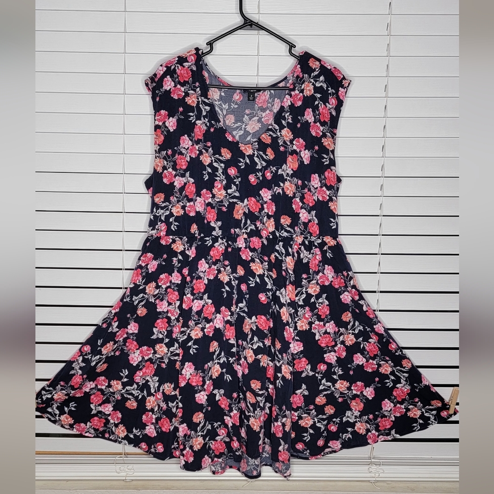Torrid Mini Floral Skater Dress